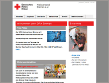Tablet Screenshot of drk-bremen.de